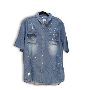 Amongst Friends Blue Button-Down Shirt - Men's XL